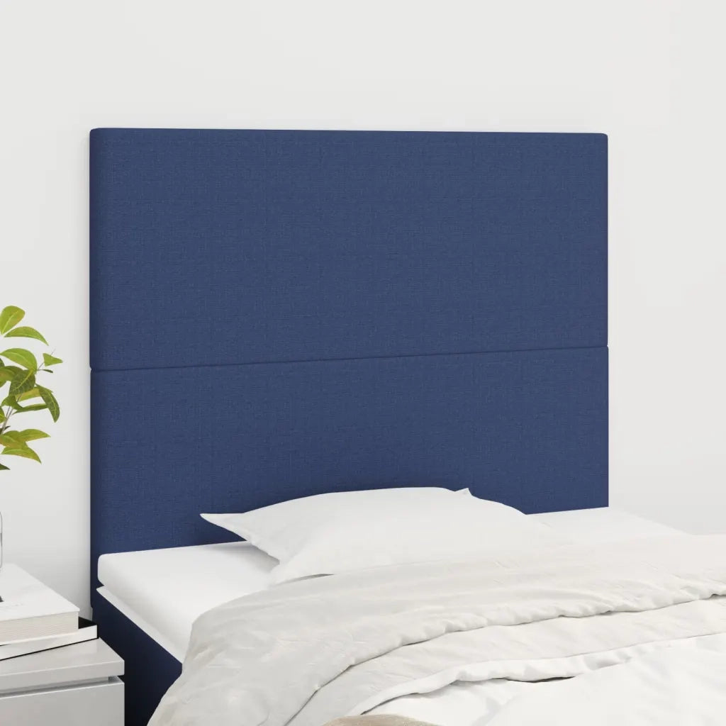 Testiera Blu 100x5x118/128 cm Tessuto 3116048