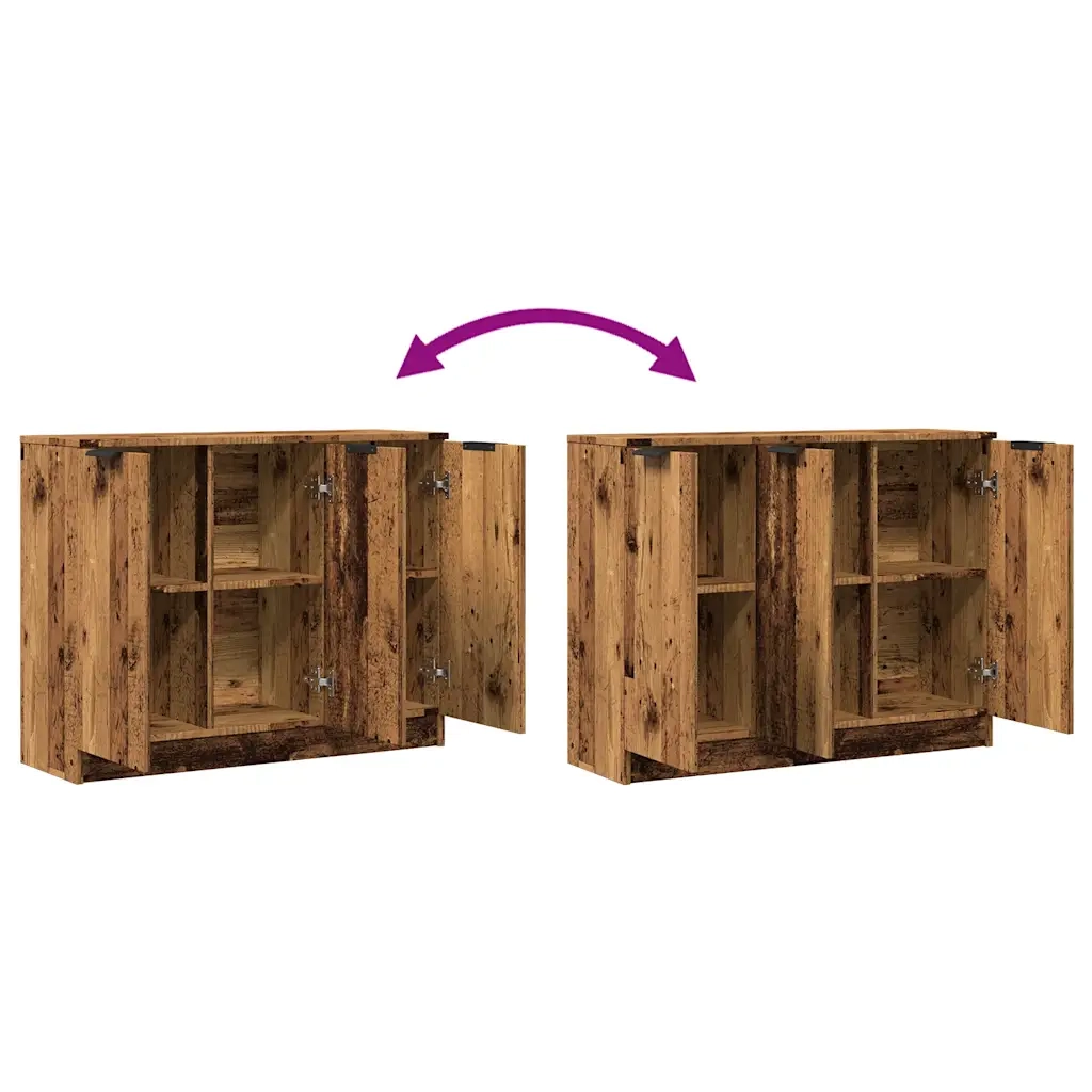 Credenza-Buffet-Armadio da cucina Legno Antico 90,5x30x70 cm in Truciolato