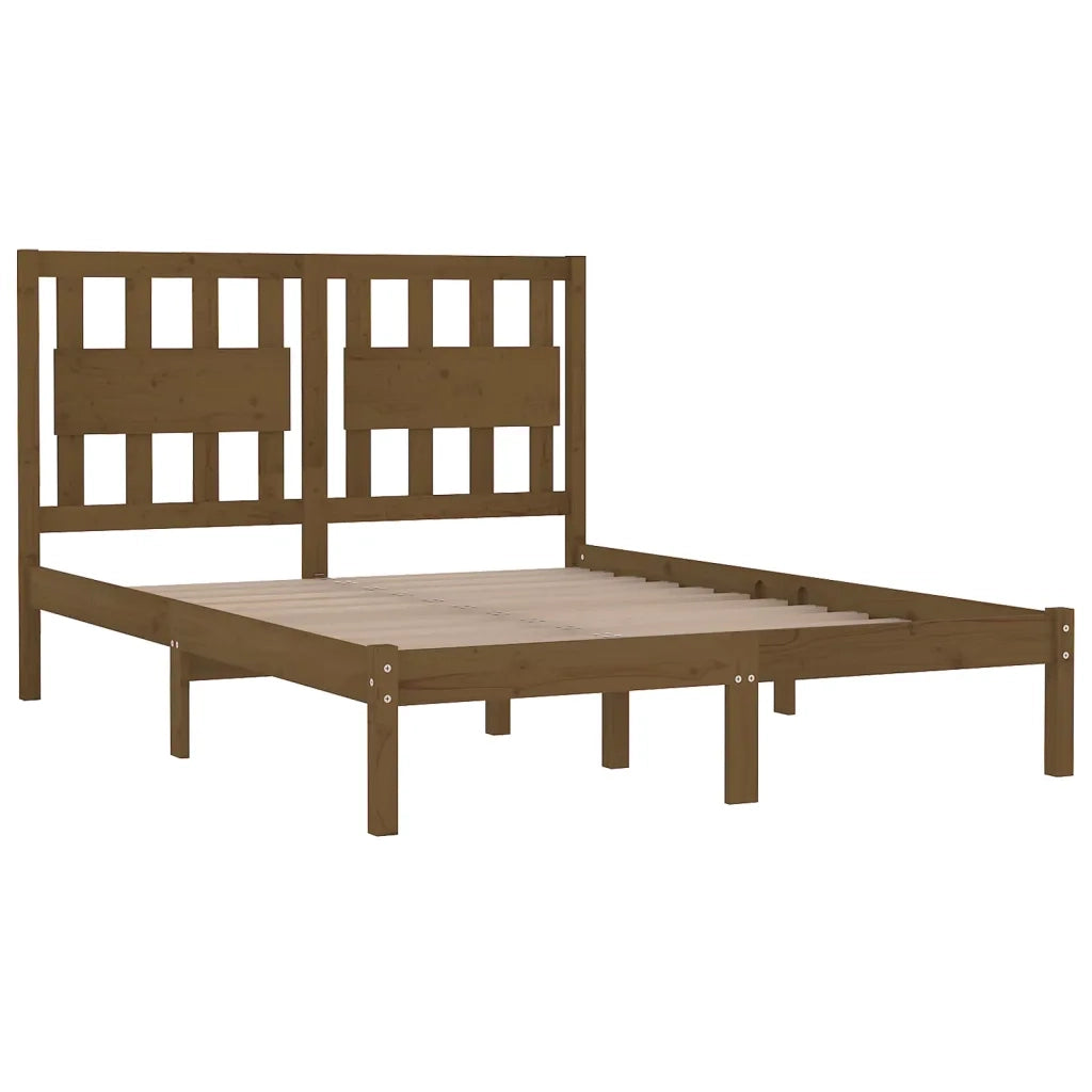 Giroletto senza Materasso Ambra in Legno Massello 200x200 cm 3103956