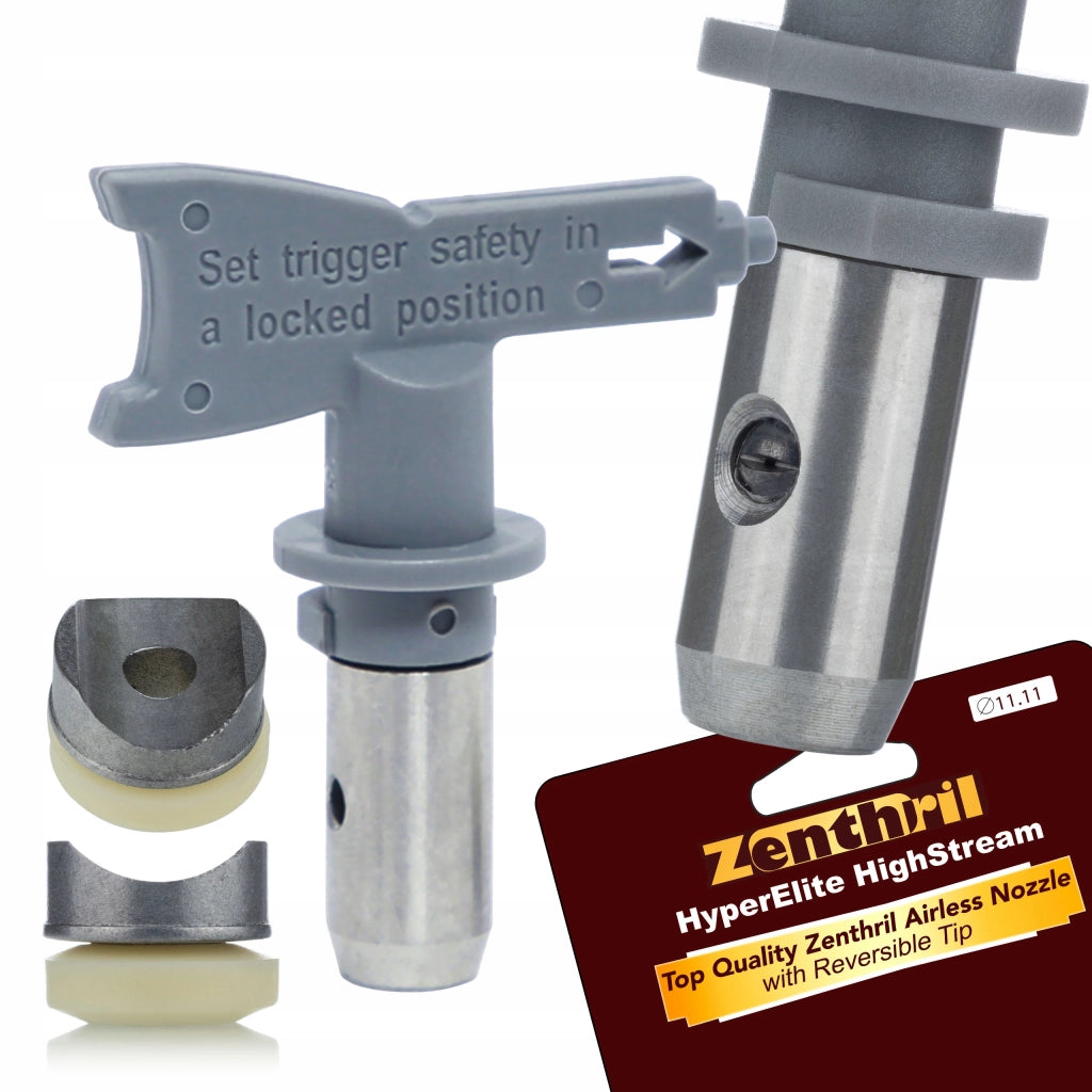 Ugello di Spruzzatura Alta Pressione Zenthril 621 – Reversible Tip, 34,5 MPa | Per Vernici Esterne, Acrilici, Lattice