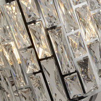 Lampadario Classico Gioiello Acciaio Cromo Vetro Trasparente 5 Luci E14