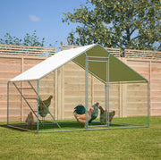 Pollaio 300x200x200 cm con copertura impermeabile UV; scala con posatoio e serratura di sicurezza in metallo