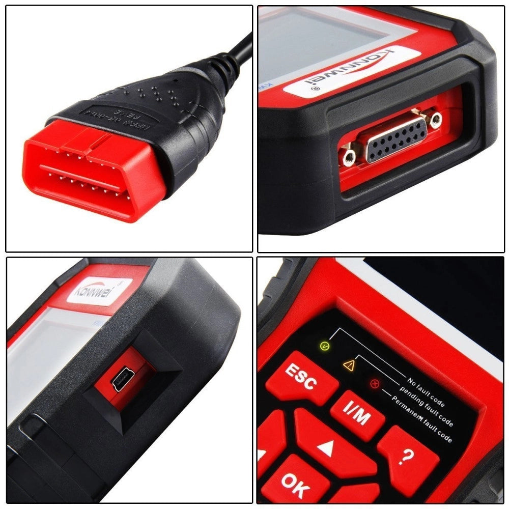 Trade Shop - Tester Obdii/obd2 Eobd Lettore Codice Diagnostico Kw850 Diagnosi Auto Odb Obd2 -