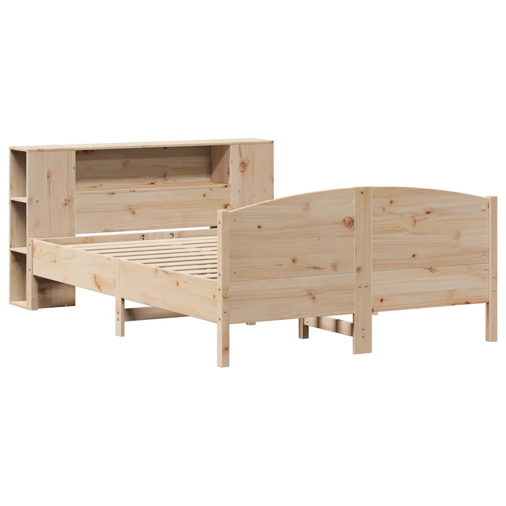 Letto Libreria senza Materasso 160x200 cm in Legno di Pino 3323059