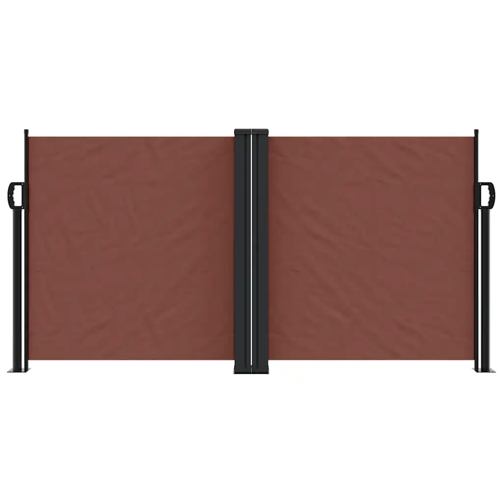 Tenda da Sole Laterale Retrattile-Tenda parasole per balcone per giardino Marrone 120x600 cm 568210