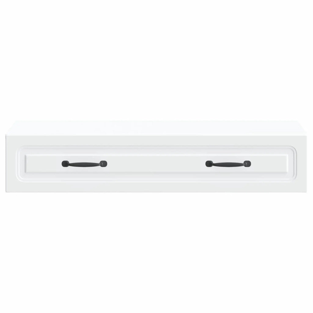 Tavolino da Parete Laterale Bianco 87,5 x 34,5 x 17 cm 899345