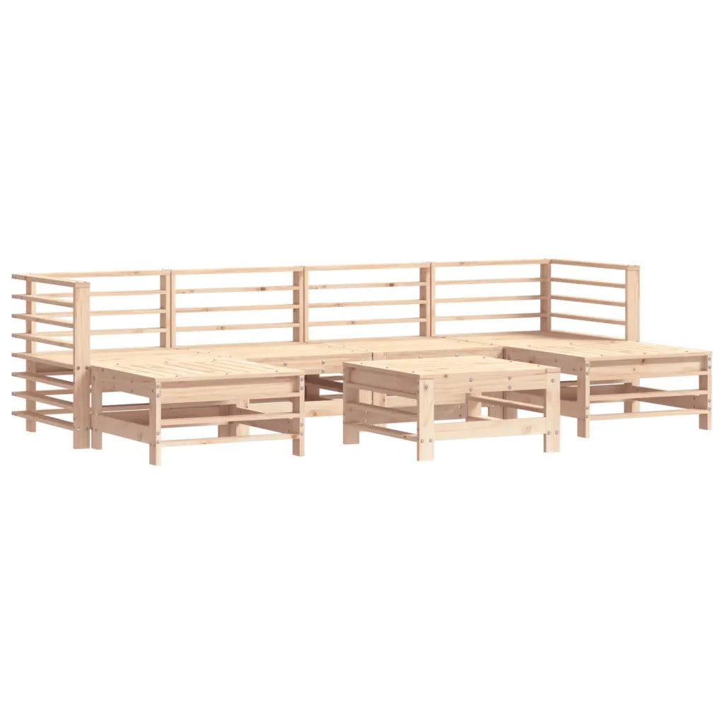 Set Salotto da Giardino 7 pz in Legno Massello di Pinocod mxl 117923