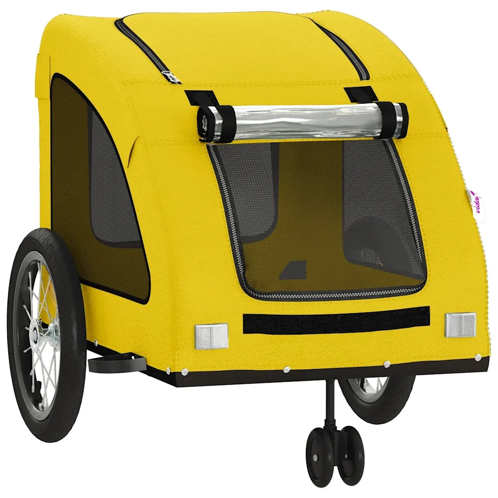 Rimorchio da Bici per Animali Giallo Oxford e Ferro CFW7422470