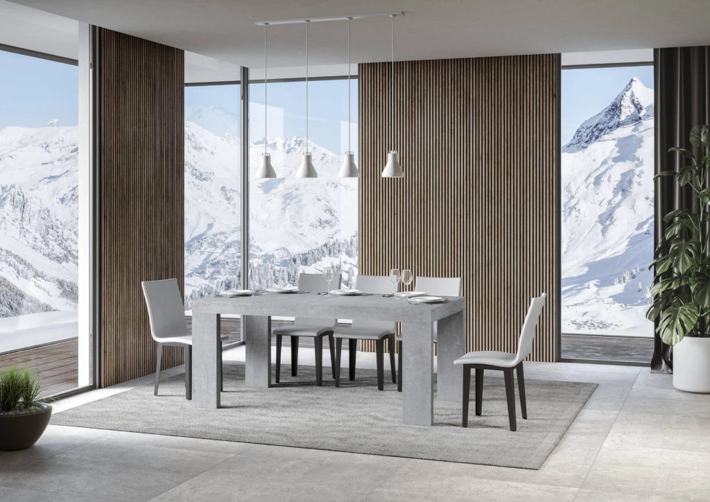 Tavolo allungabile 90x200/460 cm Roxel cemento