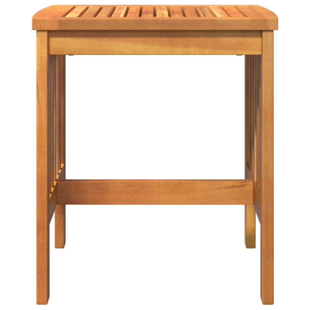 Tavolo Laterale da Giardino  Marrone 45x45x50 cm in Legno Massello di Acacia