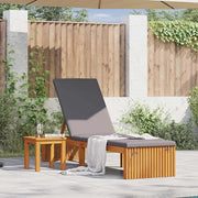 Lettino da sole con cuscino Olio Naturale 200 x 55 x 94 cm 4108116
