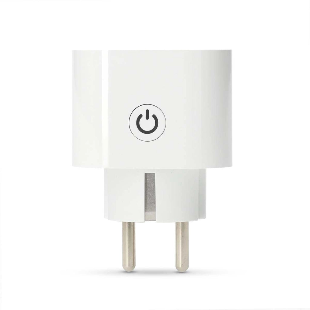 Striscia elettrica connessa Wi-Fi con porte USB-A / USB-C Wattmetro 3680W Tipo E Francia Bianco Nedis