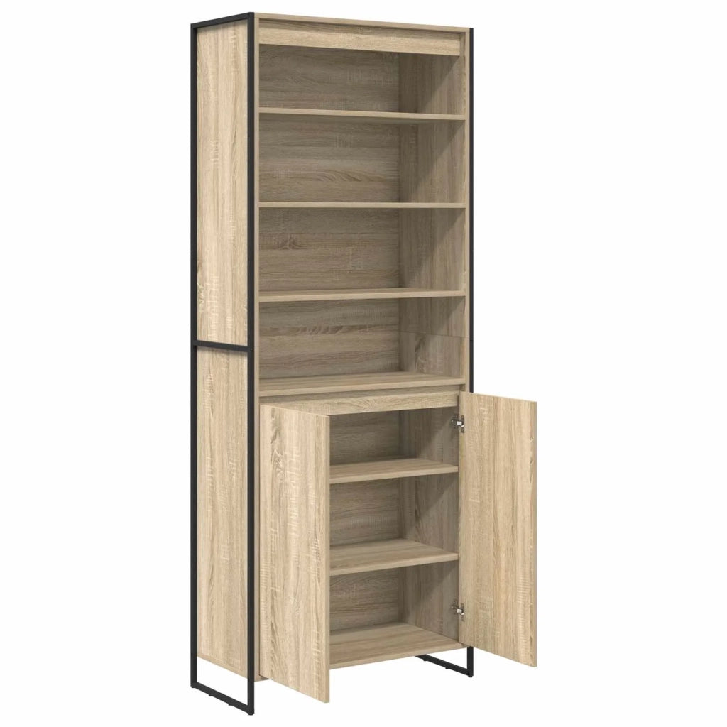 Armadi alti 2 pcs Sonoma 79 x 36 x 200 cm Legno multistrato