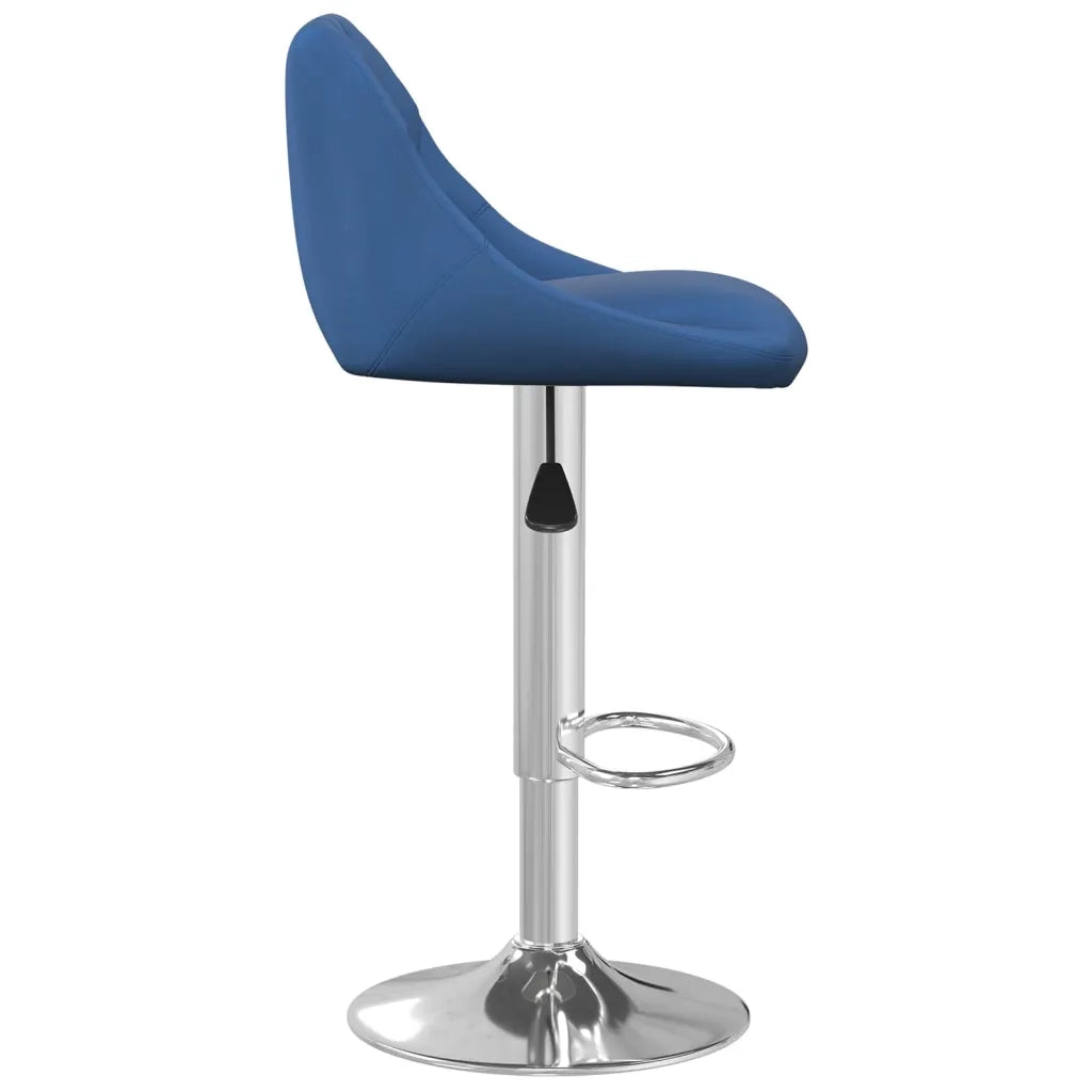 Sgabelli da Bar 2 pz Blu in Velluto cod mxl 56153