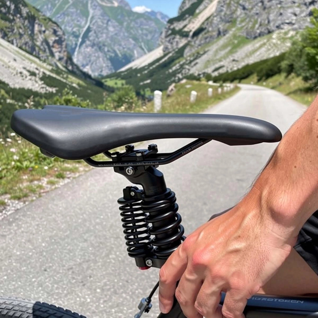 Sella ergonomica per bicicletta 27 x 17 cm con molle per bici da città e MTB Nero Avizar