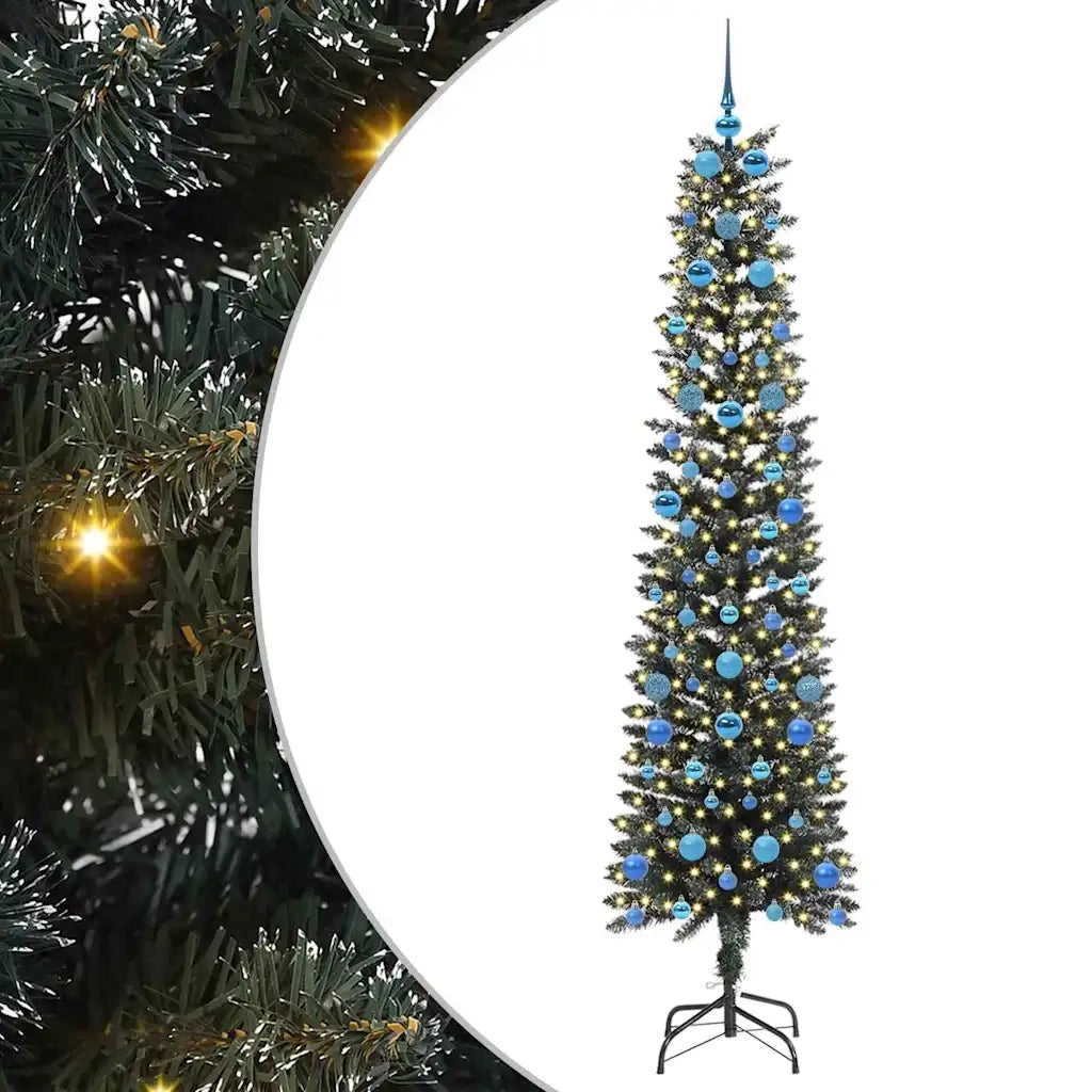Albero di Natale artificiale con 300 LED Verde 210 cm 3395959