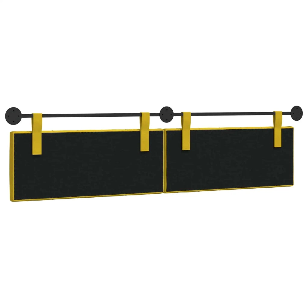 Testiera sospesa Con luce LED Giallo Velluto