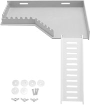 Piattaforma di allenamento L con piatto in plastica - Piattaforma multifunzionale per attività - Sicura per piccoli animali - Estensione della zona di attività - Qualità premium - Piattaforma per animali