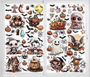 Decorazioni per Halloween Decorazioni per Halloween Sticker per finestra grande di Halloween Vampiro Spinone Streghe Decorazioni per la casa Scuola Ufficio Feste accessori