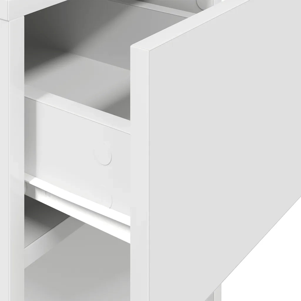 Supporto a Torre per Computer con Cassetto Bianco 30x44x74 cm CFW7239077