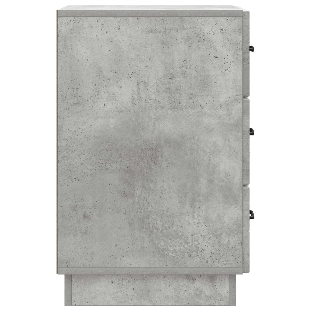 Armadio da Notte con cassetto Grigio Cemento 43 x 41 x 63,5 cm