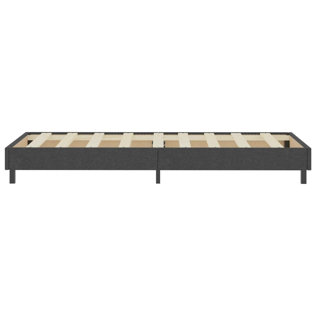 Letto a Molle Grigio in Tessuto 100x200 cm 287454