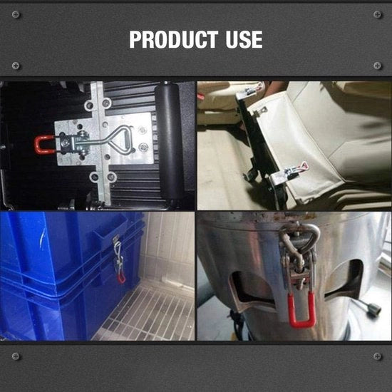 Fermo rapido a tre punte in acciaio di carbonio - modello 431 - per fissare componenti meccaniche - facile da utilizzare - chiusura rapida