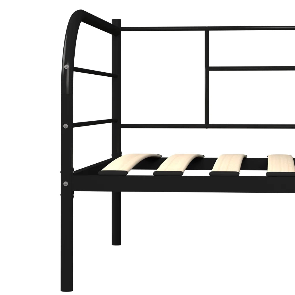Telaio Divano Letto Nero in Metallo 90x200 cm 284673