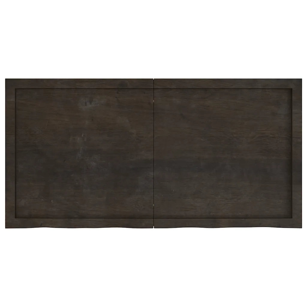 Piano Bagno Marrone Scuro 120x60x(2-4)cm Legno Trattato CFW6120562