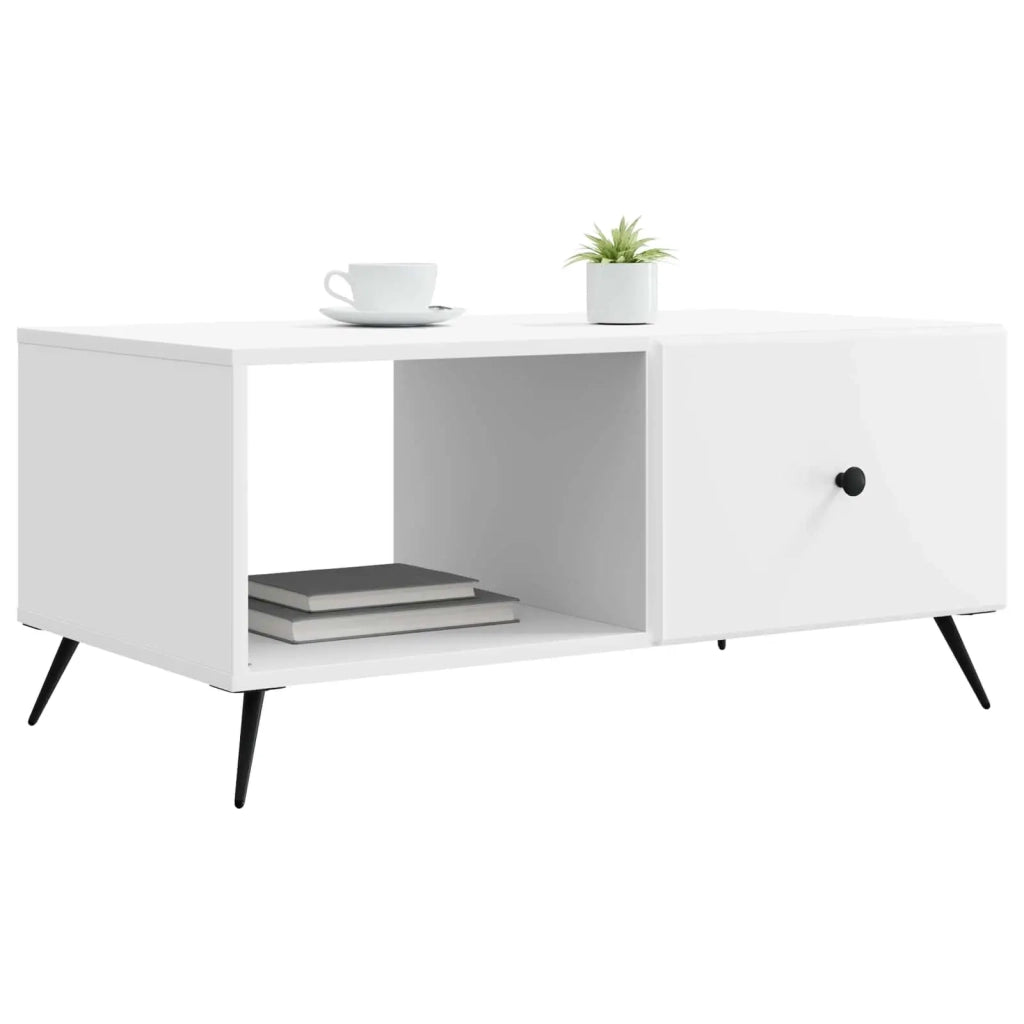 Tavolino da salotto Bianco 90 x 50 x 40 cm Legno ingegnerizzato 895645