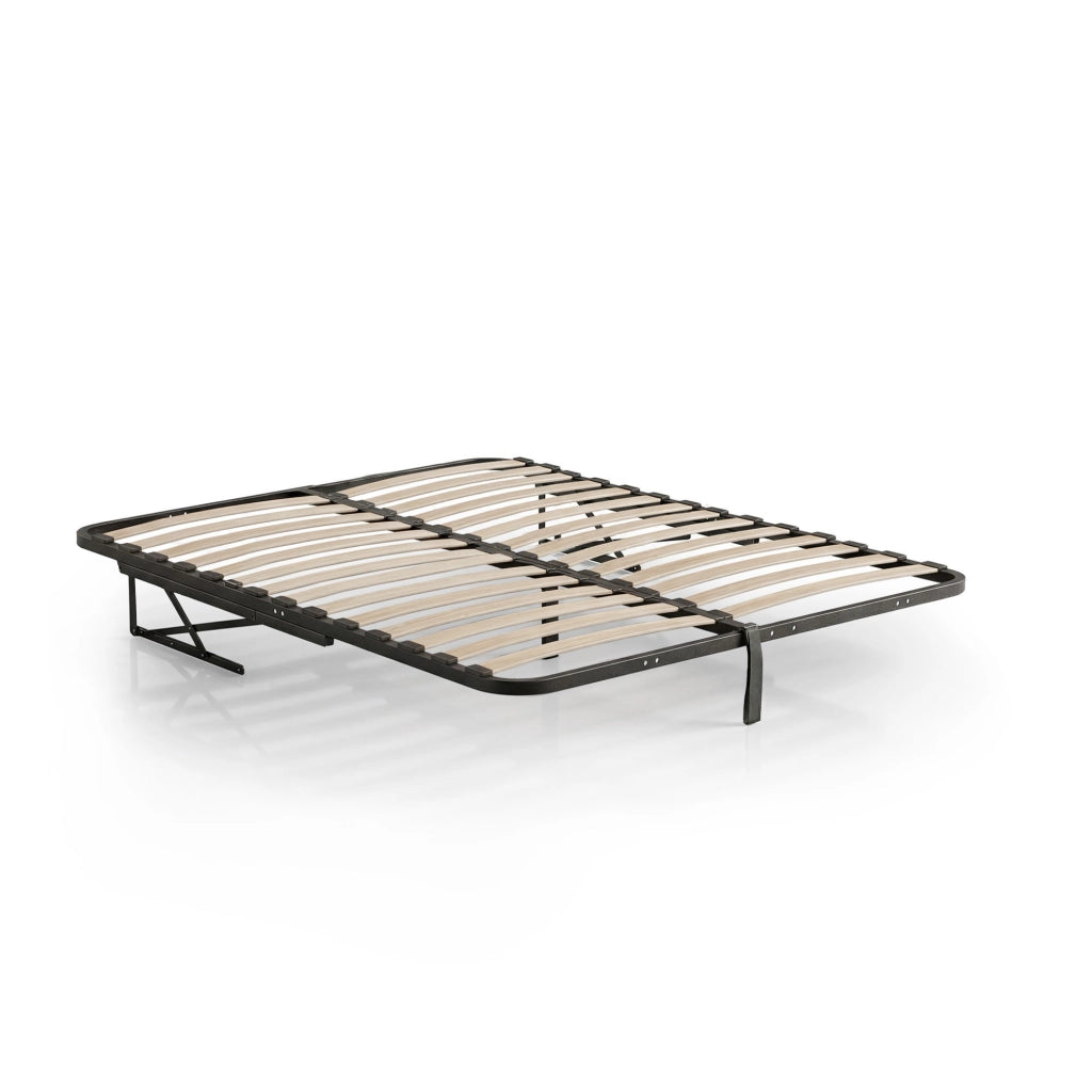 Rete Letto in Metallo con Pistoni a Gas 28 Doghe Divisibile 140x200 cm