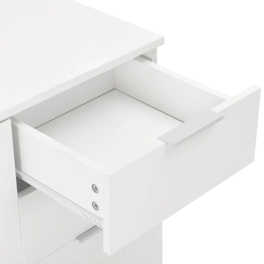 Credenza con Finitura Lucida Bianca 71x35x80 cm in Truciolato 283715
