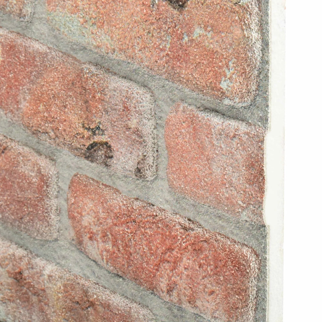 Pannelli da parete 10 pz Rosso 100 x 50 cm Schiuma EPS CFW8256778