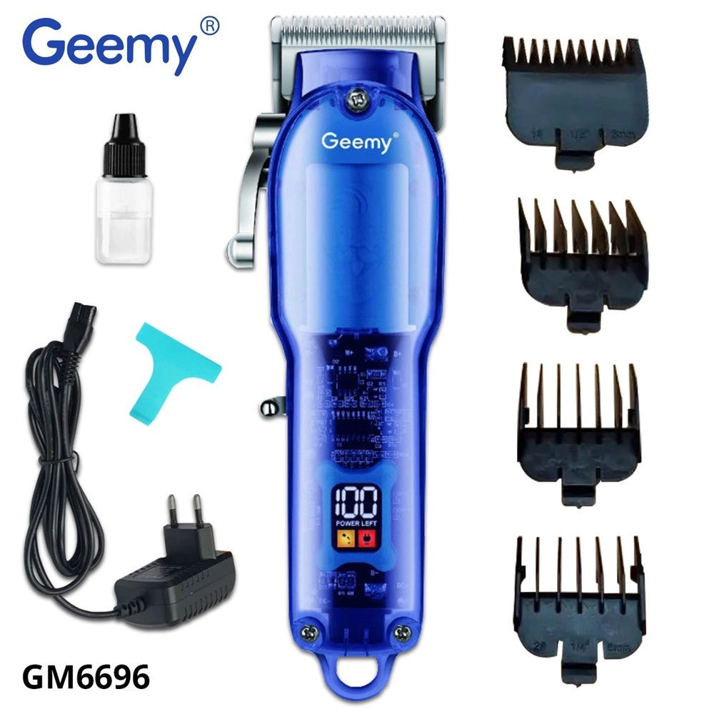Trade Shop - Tagliacapelli Professionale Senza Fili Display Led Capelli Barba A Batteria Gm-6696 -