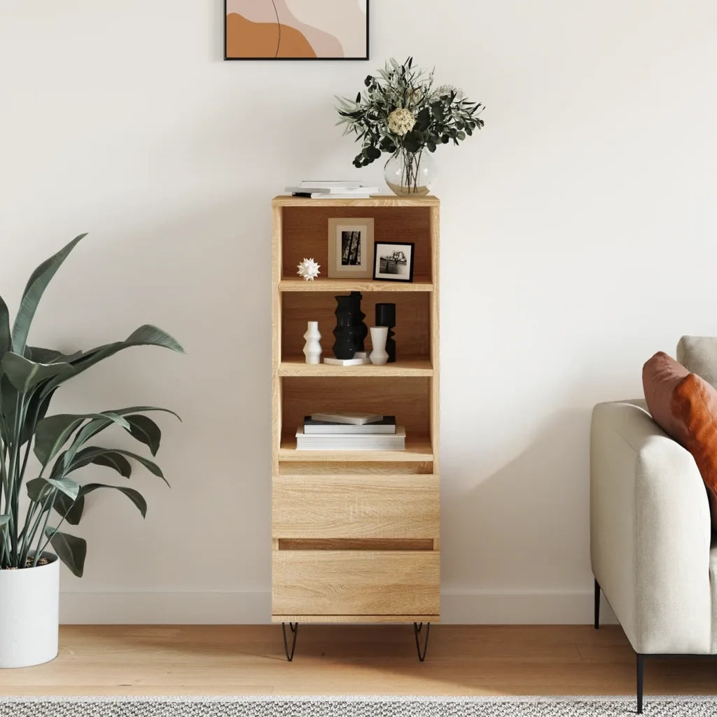Credenza | Madia | Buffet da pranzo | Armadio da pranzo Rovere Sonoma 40x36x110 cm in Legno Multistrato