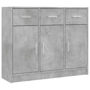 Buffet credenza cassettiera armadio mobile contenitore organizer per cucina soggiorno salotto 91 x 28 x 75 cm legno ingegnerizzato grigio 02_0032125