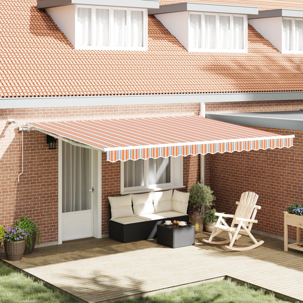 Tenda Retrattile Automatica con Striscia Multicolore a LED 450x350 cm