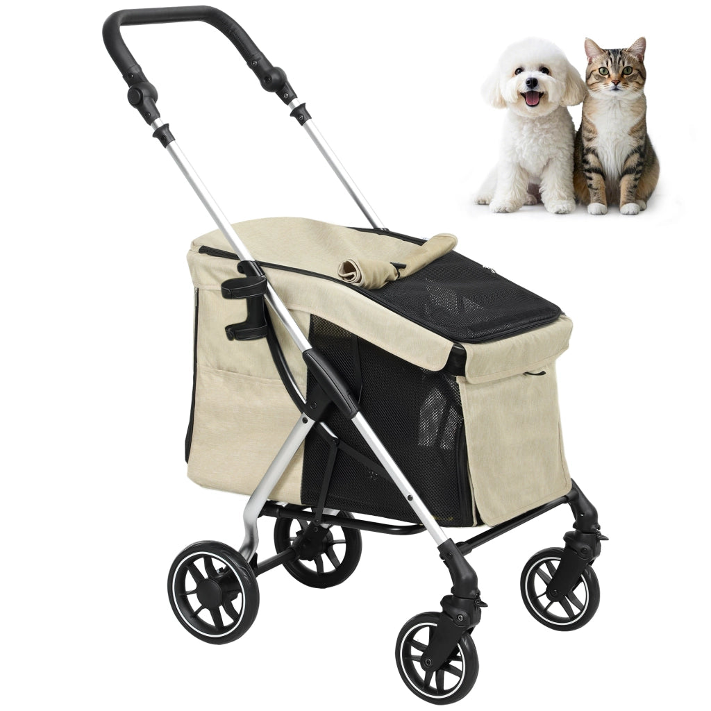 Carrello Trasporto Cane Piccolo Folding ¨C Zephmum ¨C Khaki