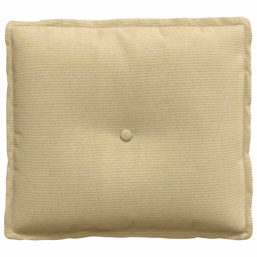 Cuscino per Schiena Grigio Verde 50 x 45 cm Tessuto in Cords