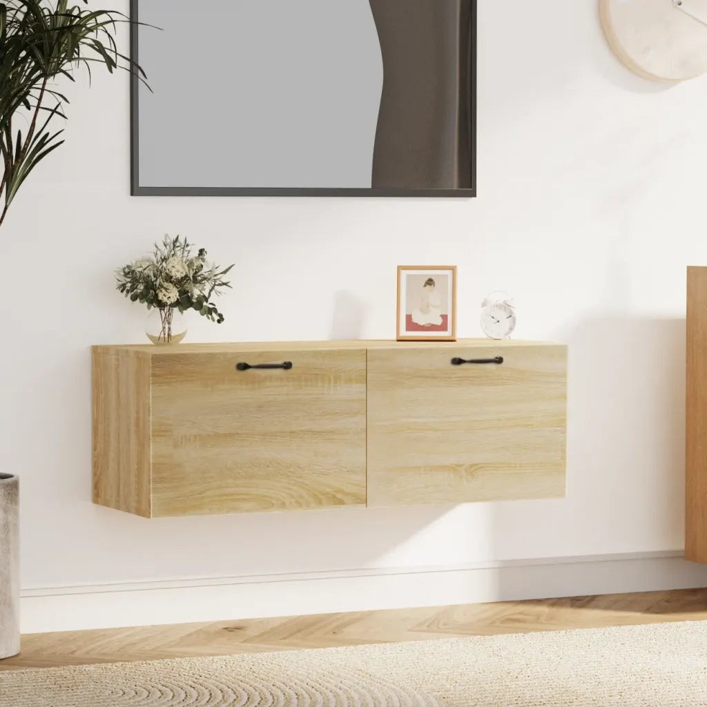 Armadietto a Muro | Mobile Pensile Rovere Sonoma 100x36,5x35 cm Legno Multistrato