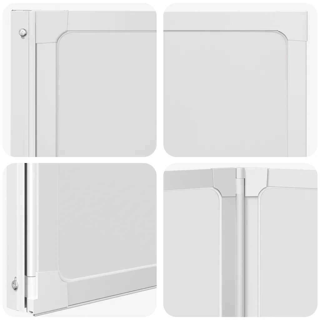 Parete per Doccia e Vasca Bagno 117x120cm 3 Pannelli Pieghevole CFW3933717