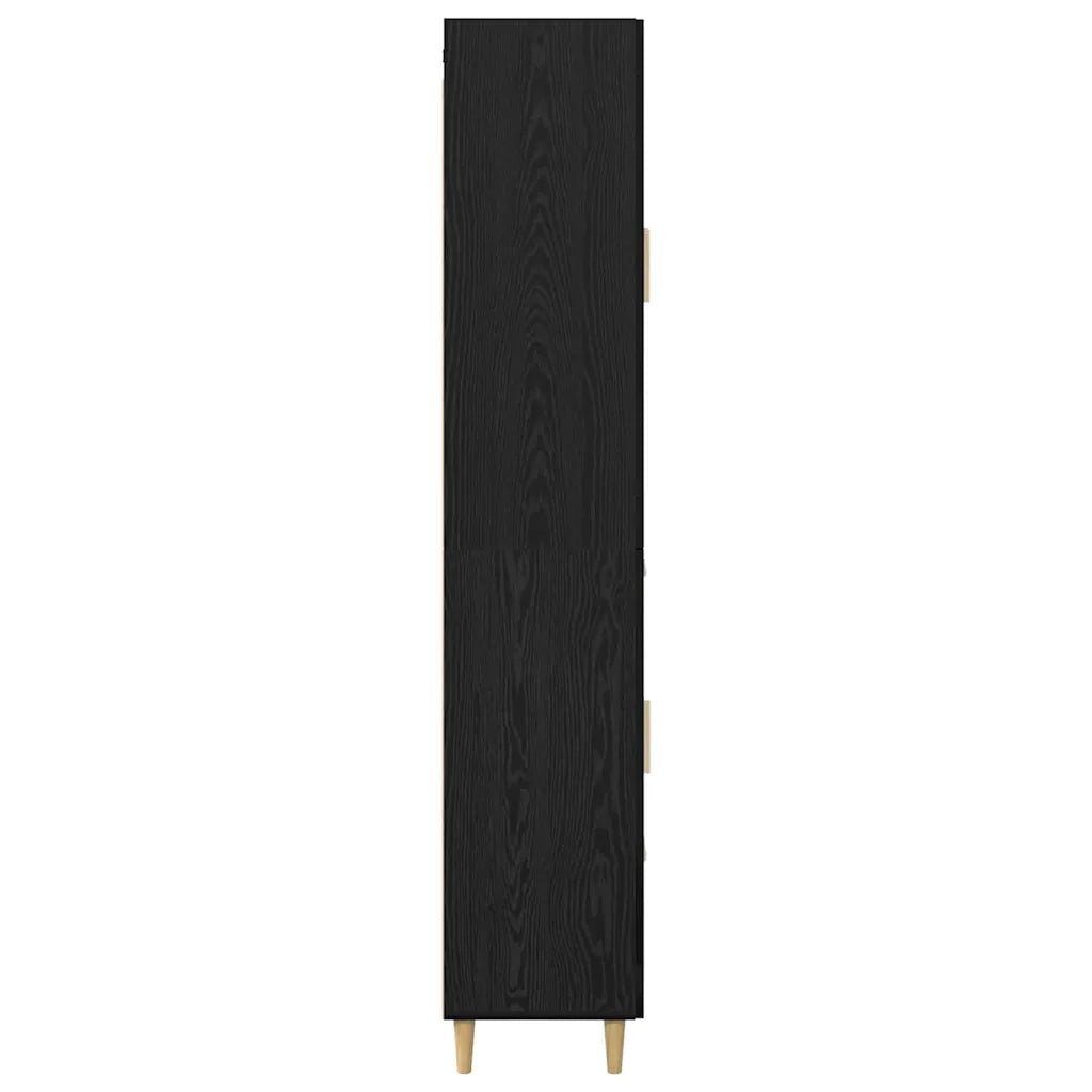 Credenza Rovere Nero 69,5 x 34 x 180 cm Legno multistrato 3416113