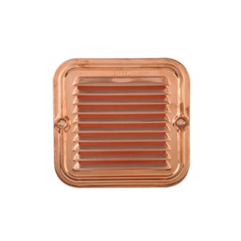 Griglia di aerazione quadrata / rettangolare in rame con retina : Dimensione - 145X145
