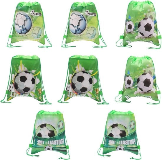 Set di 8 contenitori per la raccolta dei giocattoli con corda di trascinamento - contenitore portatile con chiusura in velcro - regali per il compleanno - contenitori per regali.