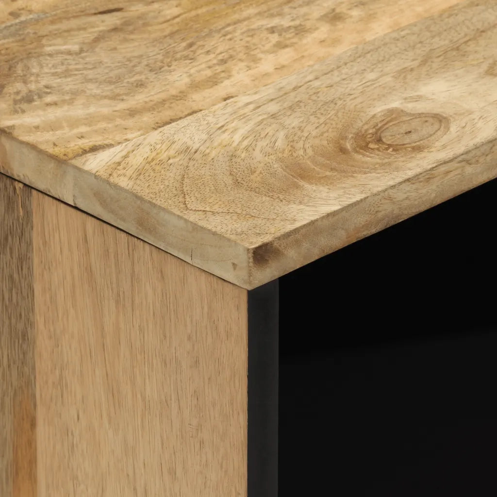 Comodino | Armadio da Notte | Mobiletto da notte 50x33x60 cm in Legno Massello di Mango