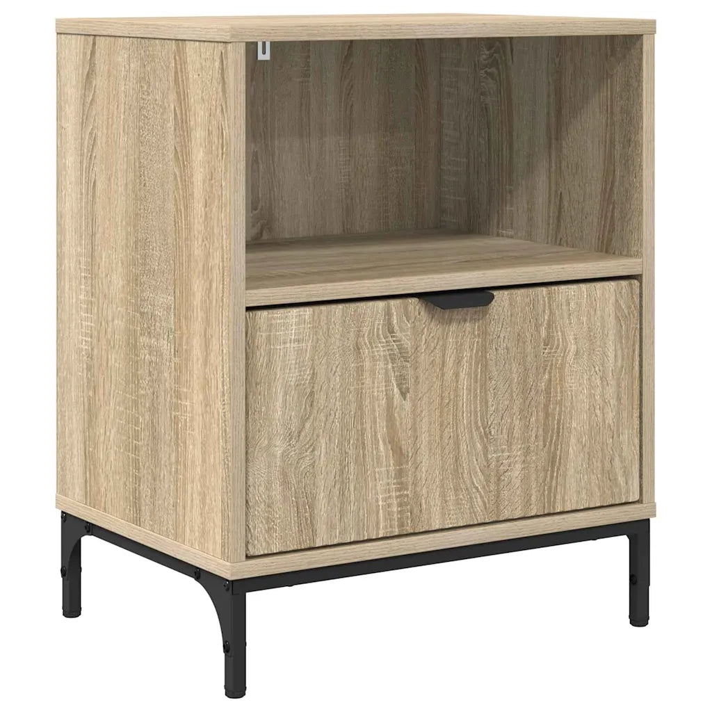 Comodino-Tavolino da notte rovere sonoma 49 x 36 x 61 cm Legno multistrato