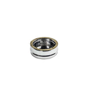 Tappo inox di 80 - de 130mm doppia parete con spurgo per scarico condensa