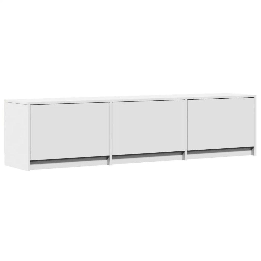 Mobile TV con LED Bianco 165 x 34 x 40 cm Legno ingegnerizzato 3418722