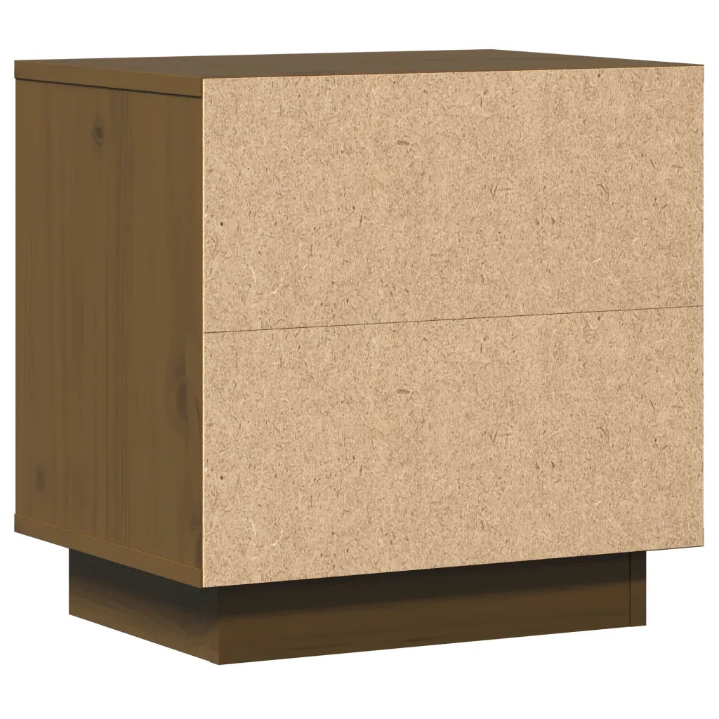 Comodini 2 pz-Set di 2 Tavolino da notte Ambra 40x30x40 cm in Legno Massello di Pino 337843