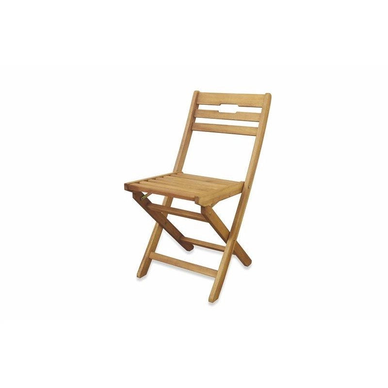 SET 2 SEDIE PIEGHEVOLE IN LEGNO DI ACACIA 50 X 43 X H 83 CM